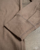 National Athletic Goods Organic Cotton Long Sleeve Gym Tee - Choco