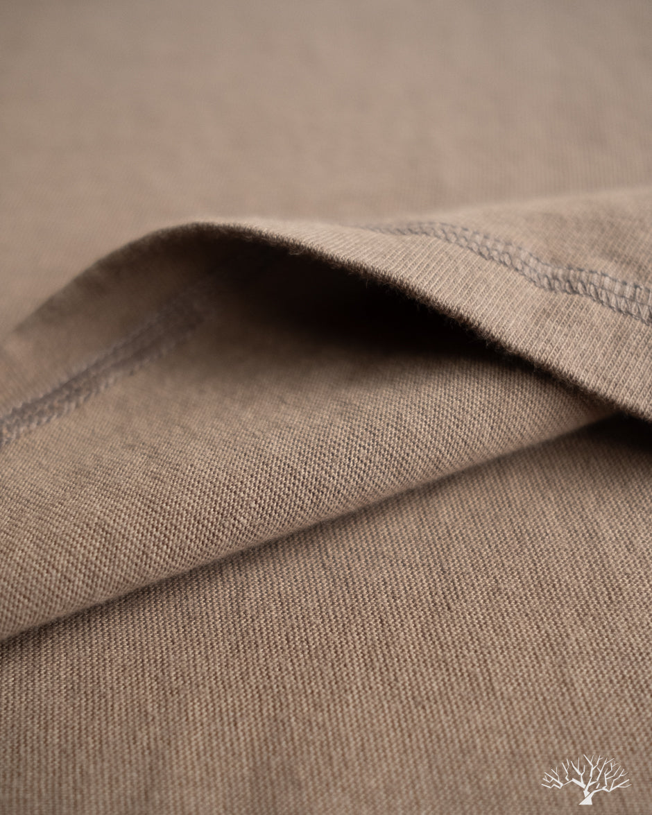 National Athletic Goods Organic Cotton Long Sleeve Gym Tee - Choco