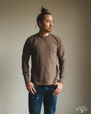 National Athletic Goods Organic Cotton Long Sleeve Gym Tee - Choco