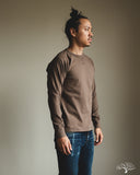 National Athletic Goods Organic Cotton Long Sleeve Gym Tee - Choco