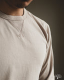 National Athletic Goods Organic Cotton Long Sleeve Gym Tee - Taupe