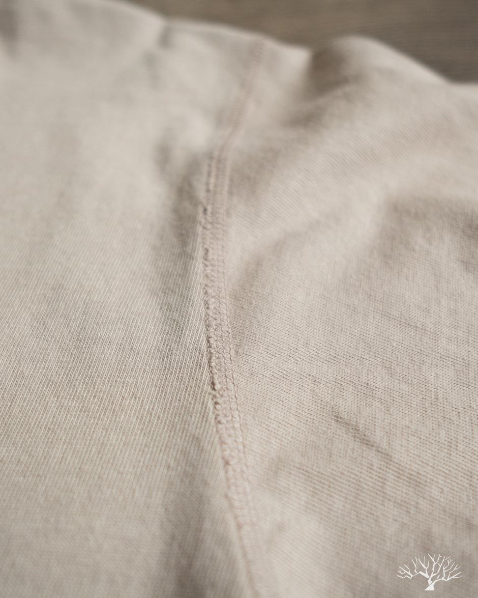 National Athletic Goods Organic Cotton Long Sleeve Gym Tee - Taupe