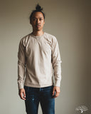 National Athletic Goods Organic Cotton Long Sleeve Gym Tee - Taupe