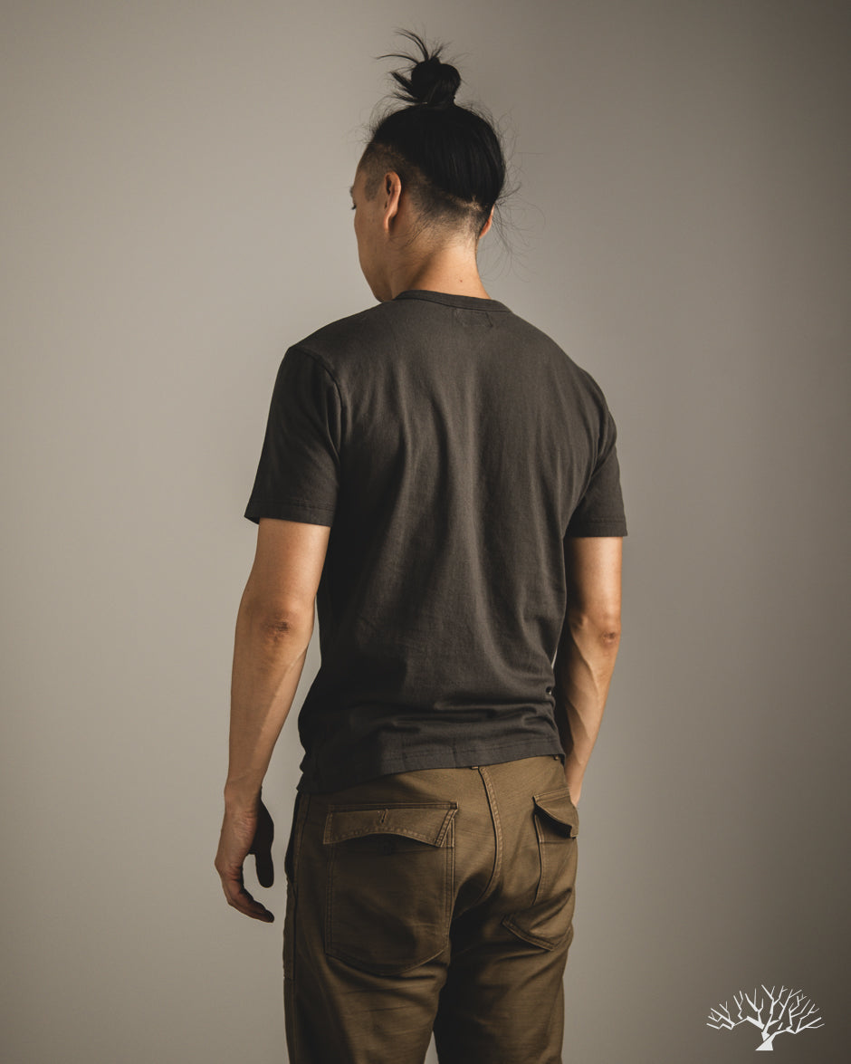 National Athletic Goods Organic Cotton Pocket T-Shirt - Black