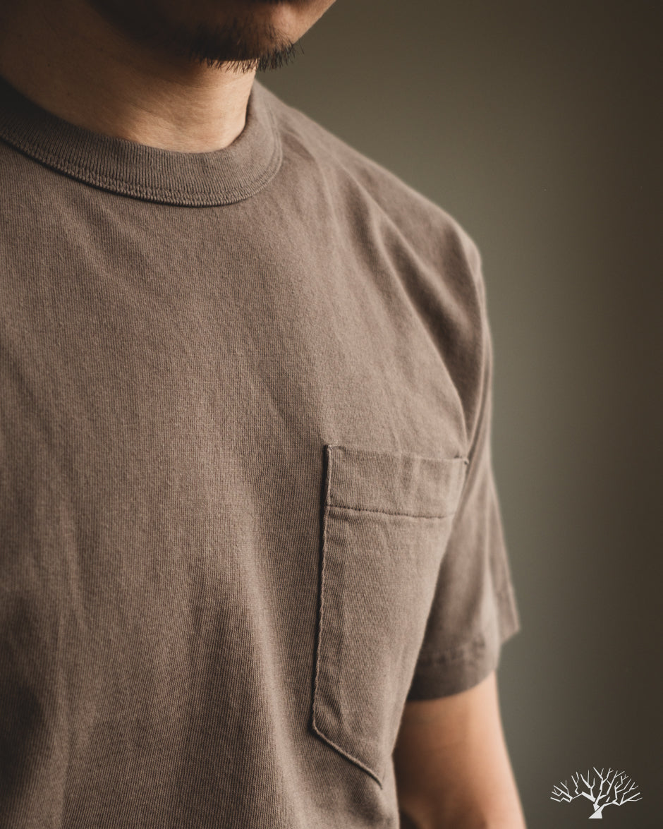 National Athletic Goods Organic Cotton Pocket T-Shirt - Choco