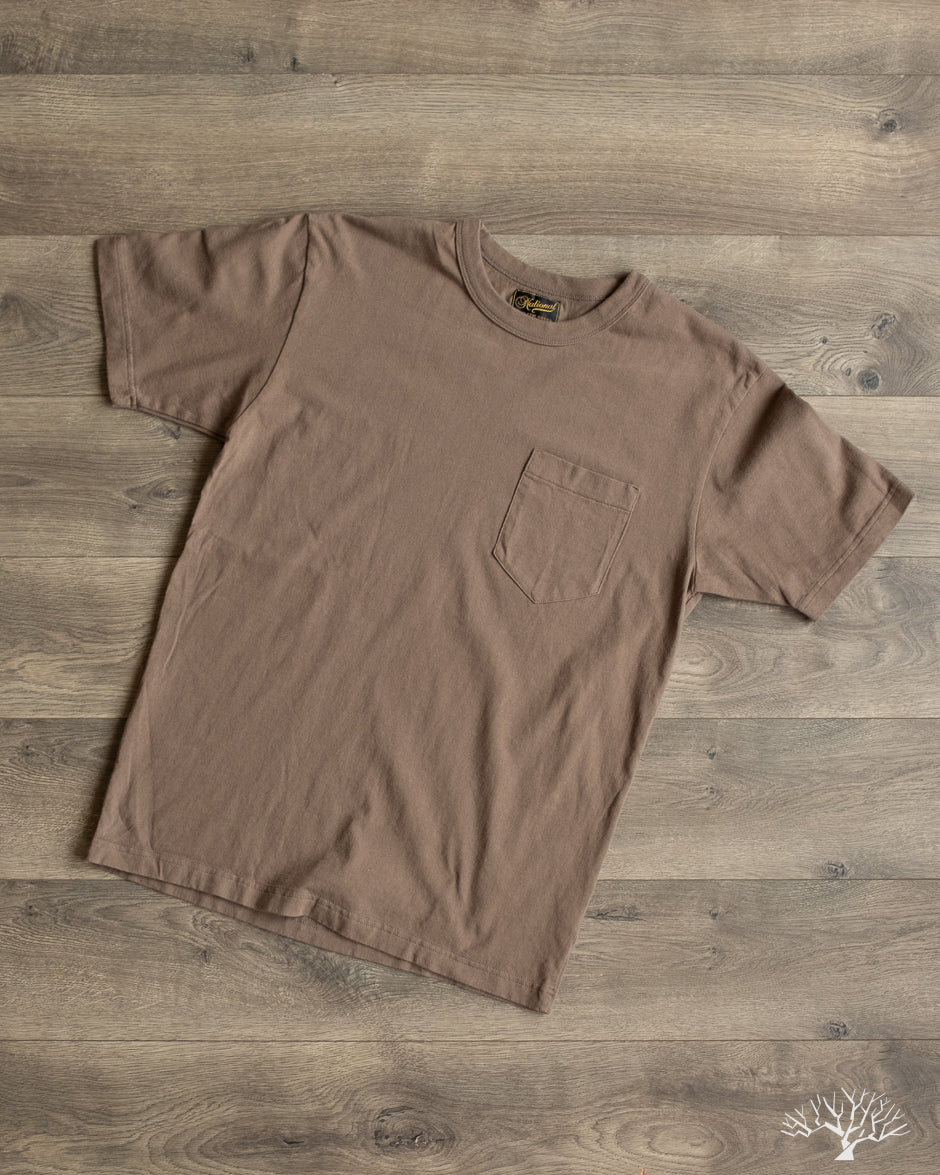 National Athletic Goods Organic Cotton Pocket T-Shirt - Choco