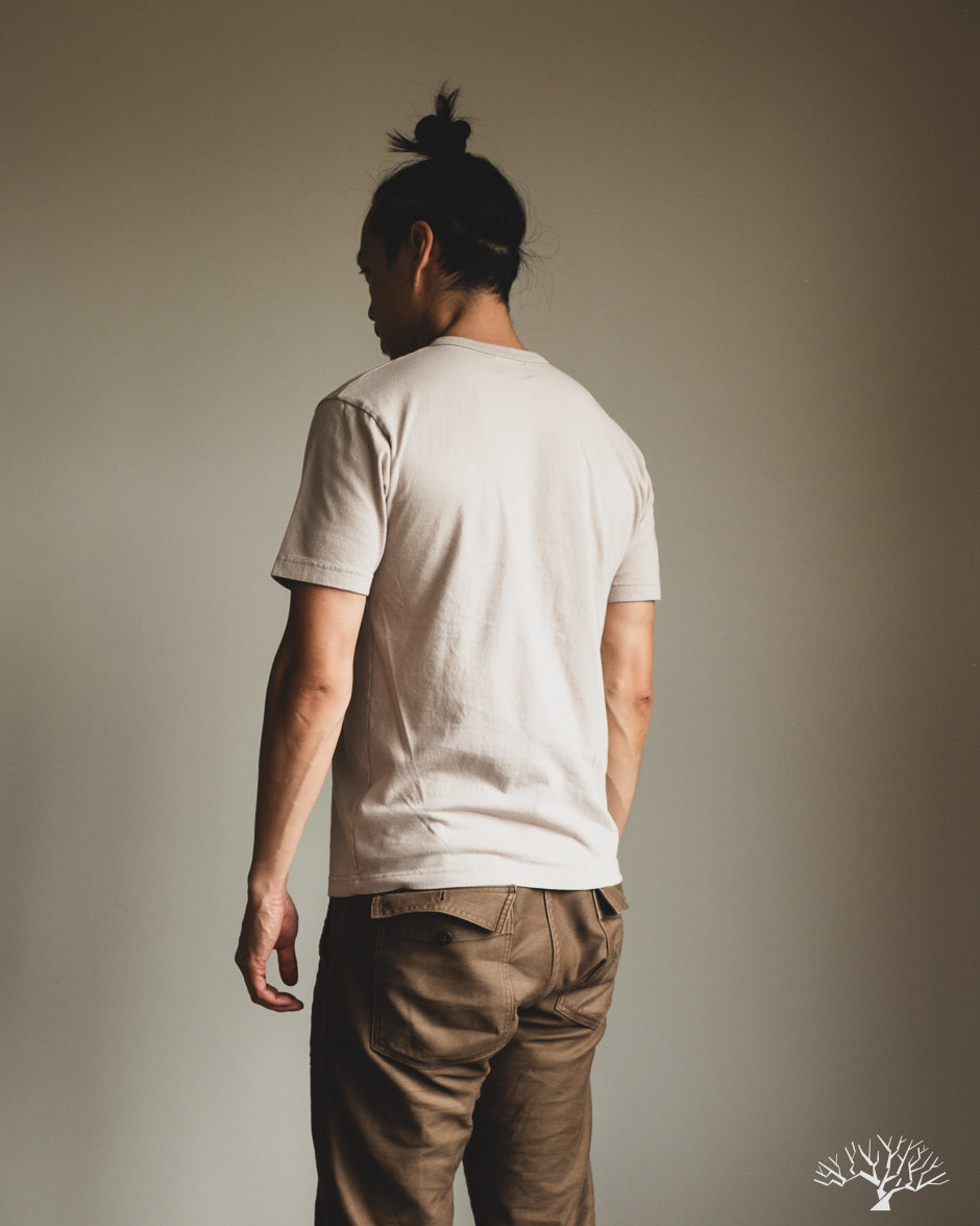 National Athletic Goods Organic Cotton Pocket T-Shirt - Taupe