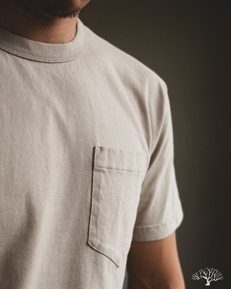 National Athletic Goods Organic Cotton Pocket T-Shirt - Taupe