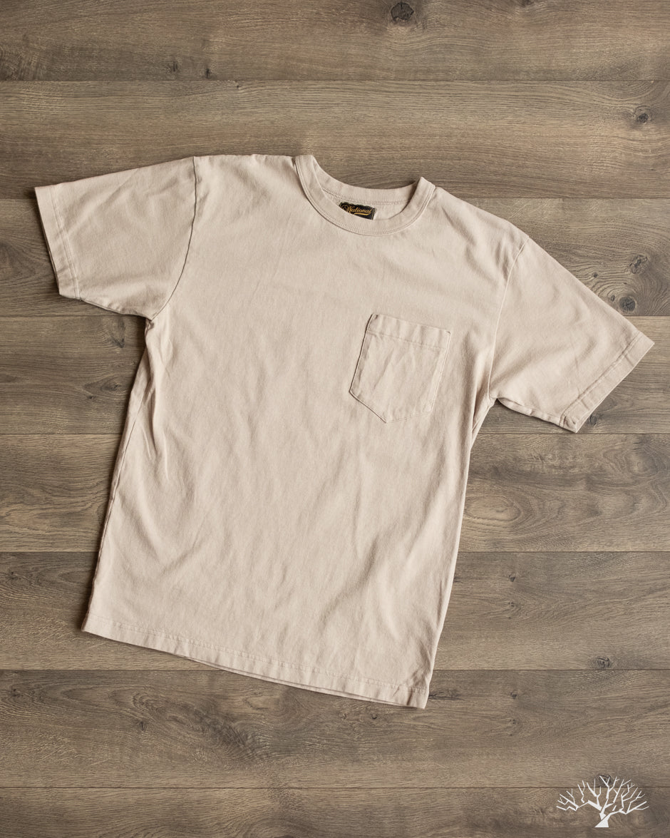 National Athletic Goods Organic Cotton Pocket T-Shirt - Taupe