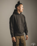 National Athletic Goods Organic Cotton Pullover Parka Sweatshirt - Black