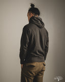 National Athletic Goods Organic Cotton Pullover Parka Sweatshirt - Black