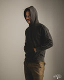 National Athletic Goods Organic Cotton Pullover Parka Sweatshirt - Black