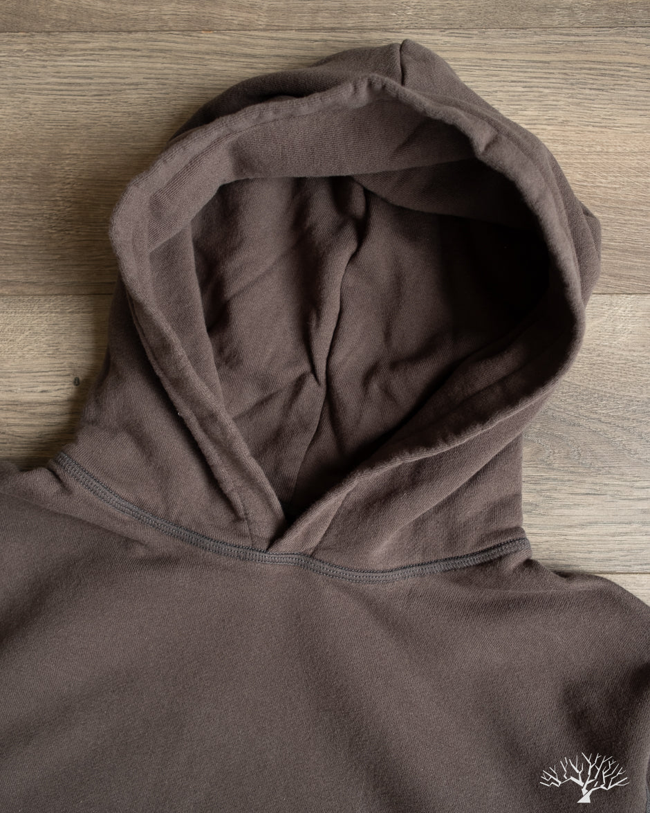 National Athletic Goods Organic Cotton Pullover Parka Sweatshirt - Black