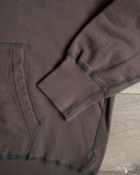 National Athletic Goods Organic Cotton Pullover Parka Sweatshirt - Black