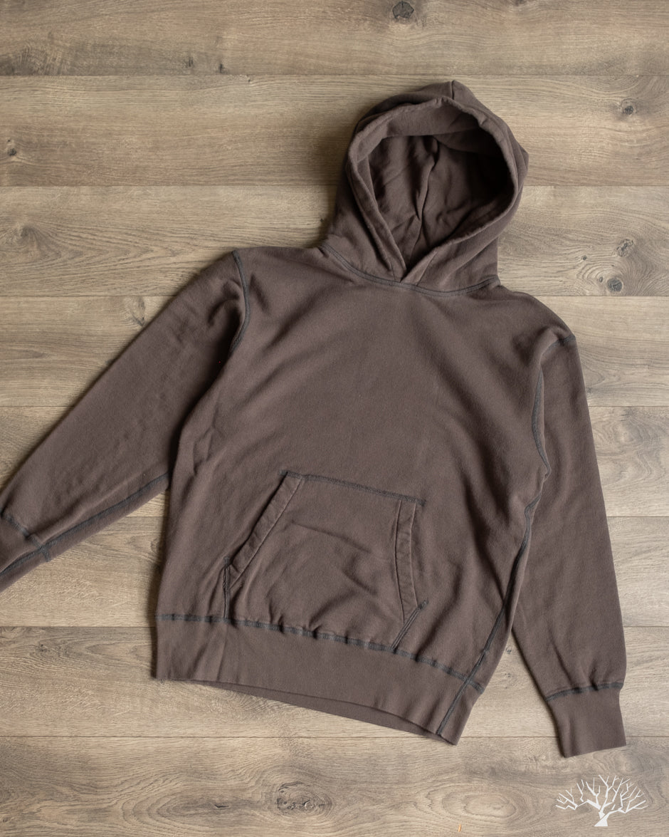 National Athletic Goods Organic Cotton Pullover Parka Sweatshirt - Black