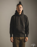 National Athletic Goods Organic Cotton Pullover Parka Sweatshirt - Black