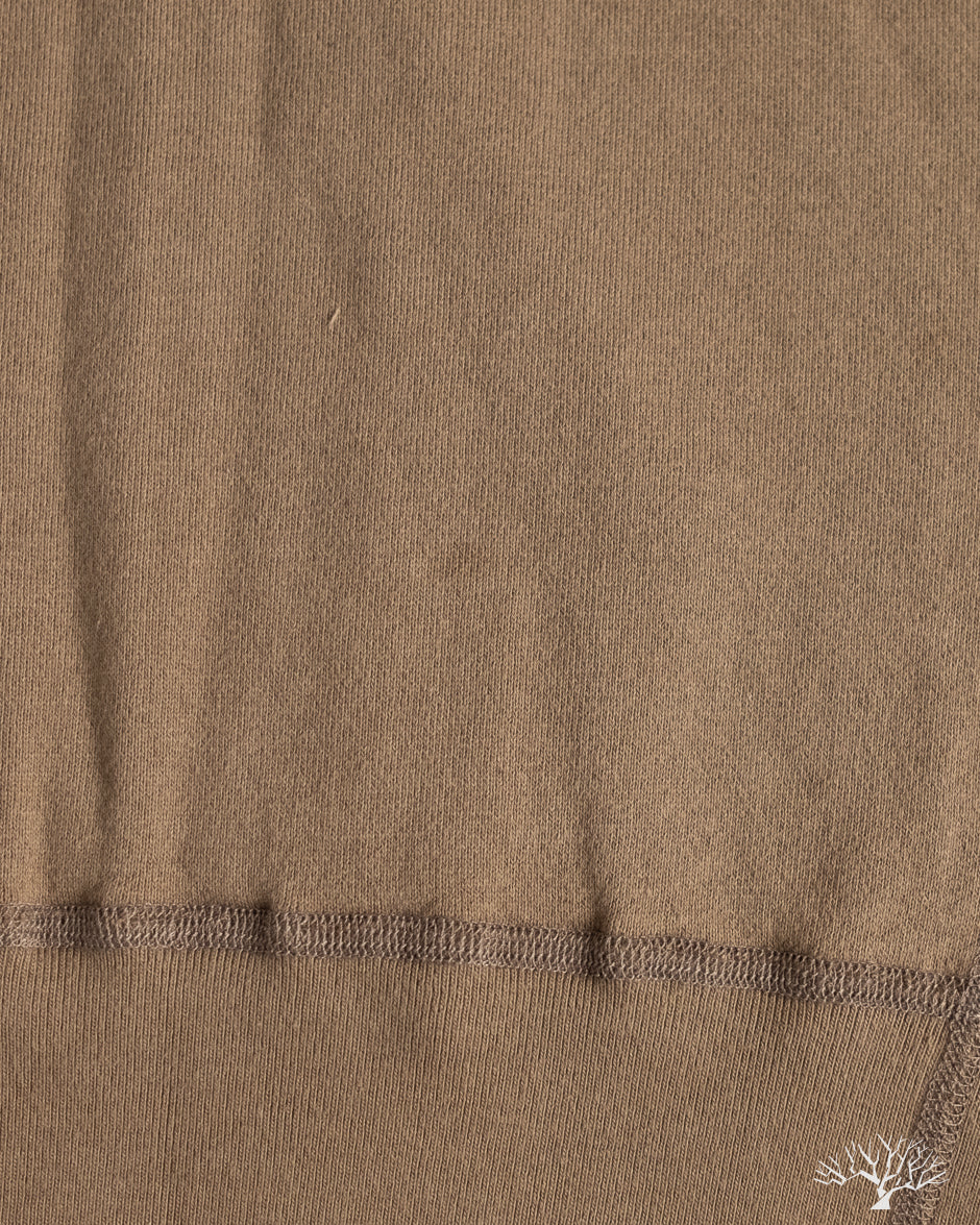 National Athletic Goods Organic Cotton Pullover Parka Sweatshirt - Choco (Stain)