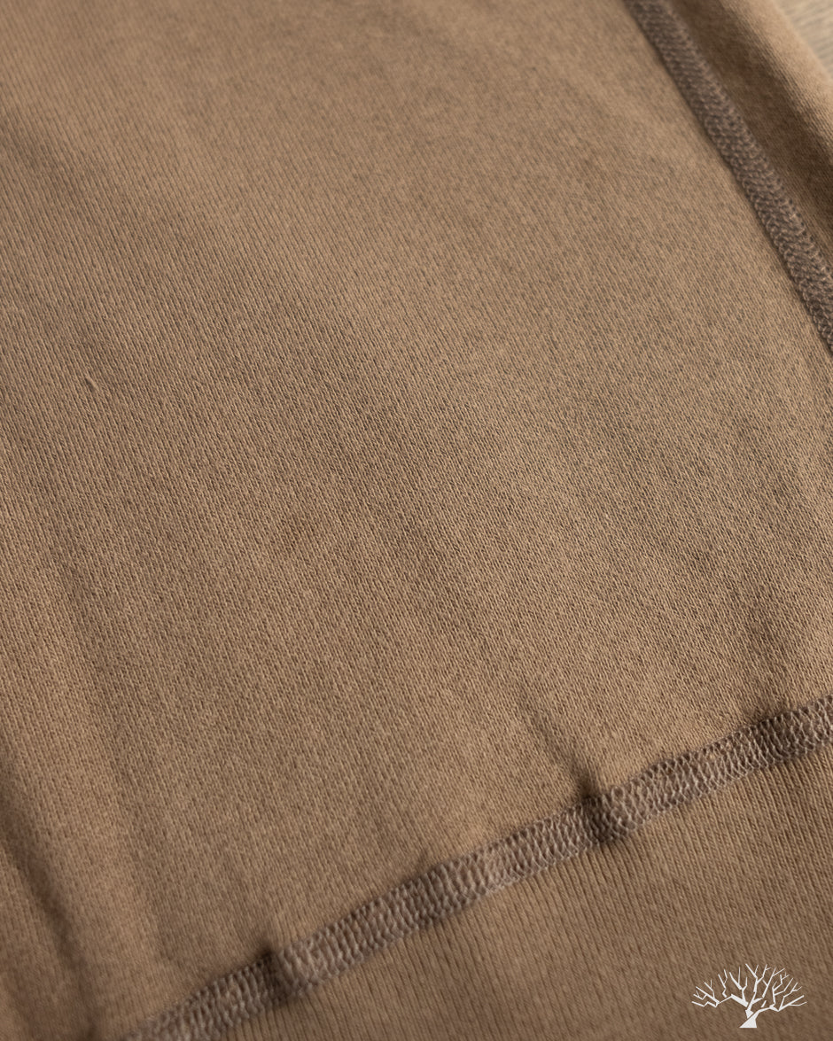 National Athletic Goods Organic Cotton Pullover Parka Sweatshirt - Choco (Stain)