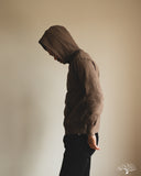 National Athletic Goods Organic Cotton Pullover Parka Sweatshirt - Choco