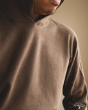 National Athletic Goods Organic Cotton Pullover Parka Sweatshirt - Choco