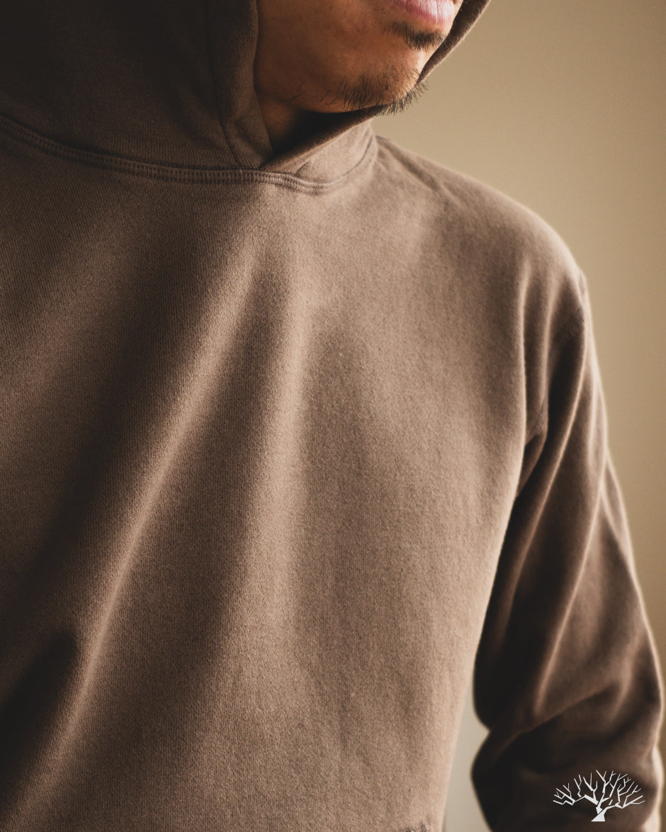 National Athletic Goods Organic Cotton Pullover Parka Sweatshirt - Choco