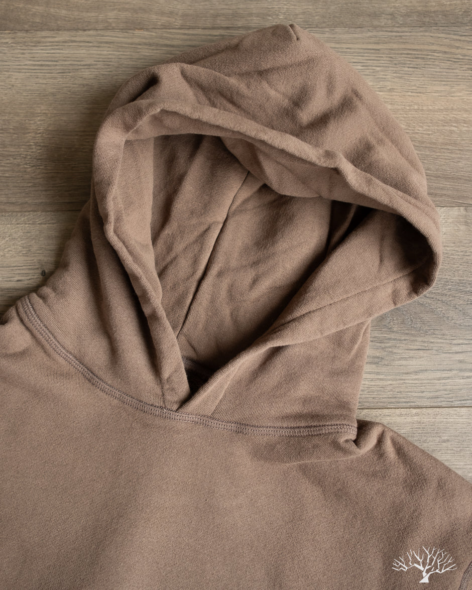 National Athletic Goods Organic Cotton Pullover Parka Sweatshirt - Choco