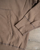 National Athletic Goods Organic Cotton Pullover Parka Sweatshirt - Choco