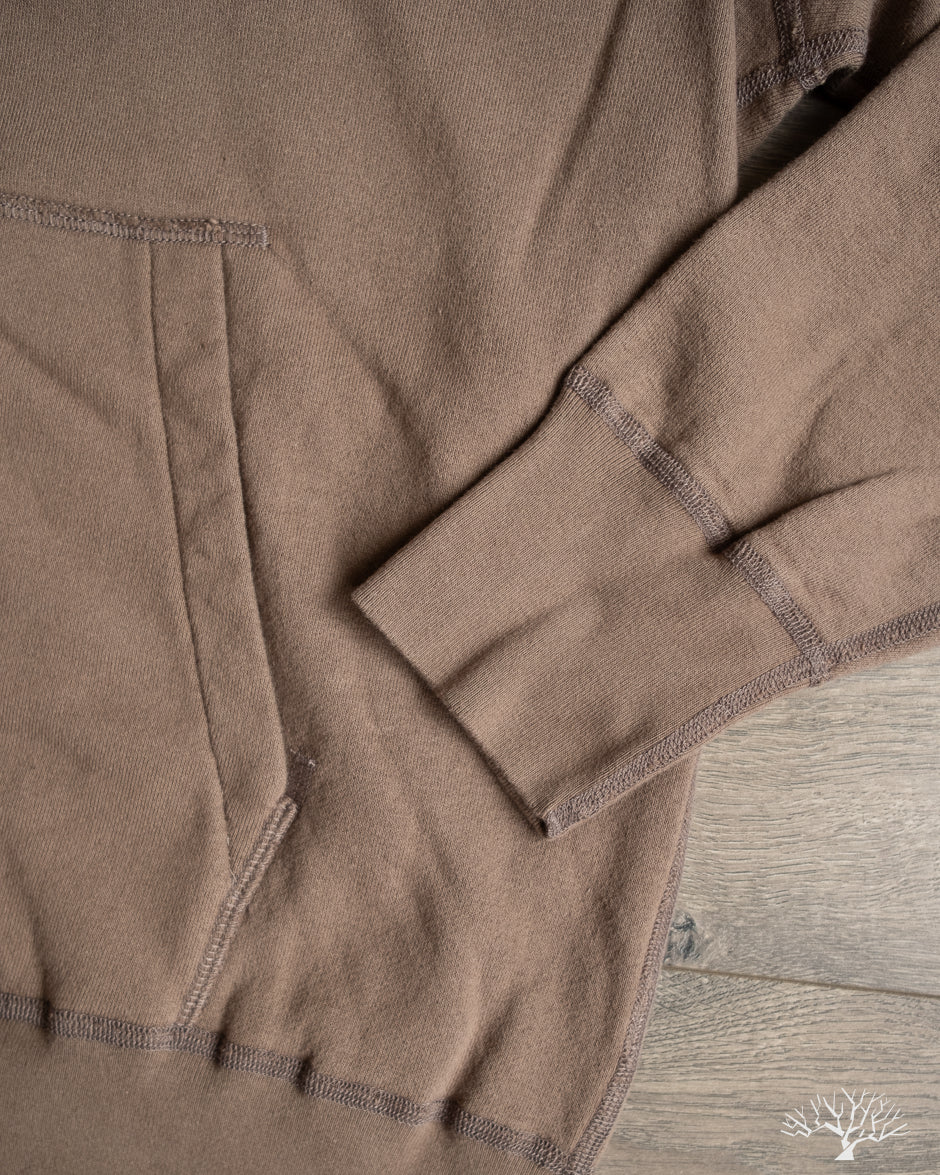 National Athletic Goods Organic Cotton Pullover Parka Sweatshirt - Choco