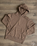 National Athletic Goods Organic Cotton Pullover Parka Sweatshirt - Choco