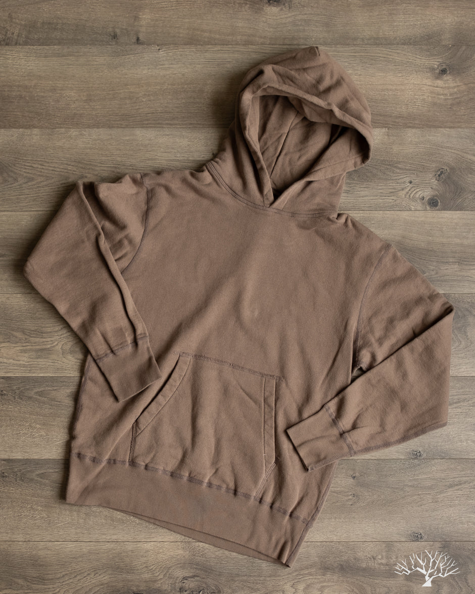 National Athletic Goods Organic Cotton Pullover Parka Sweatshirt - Choco