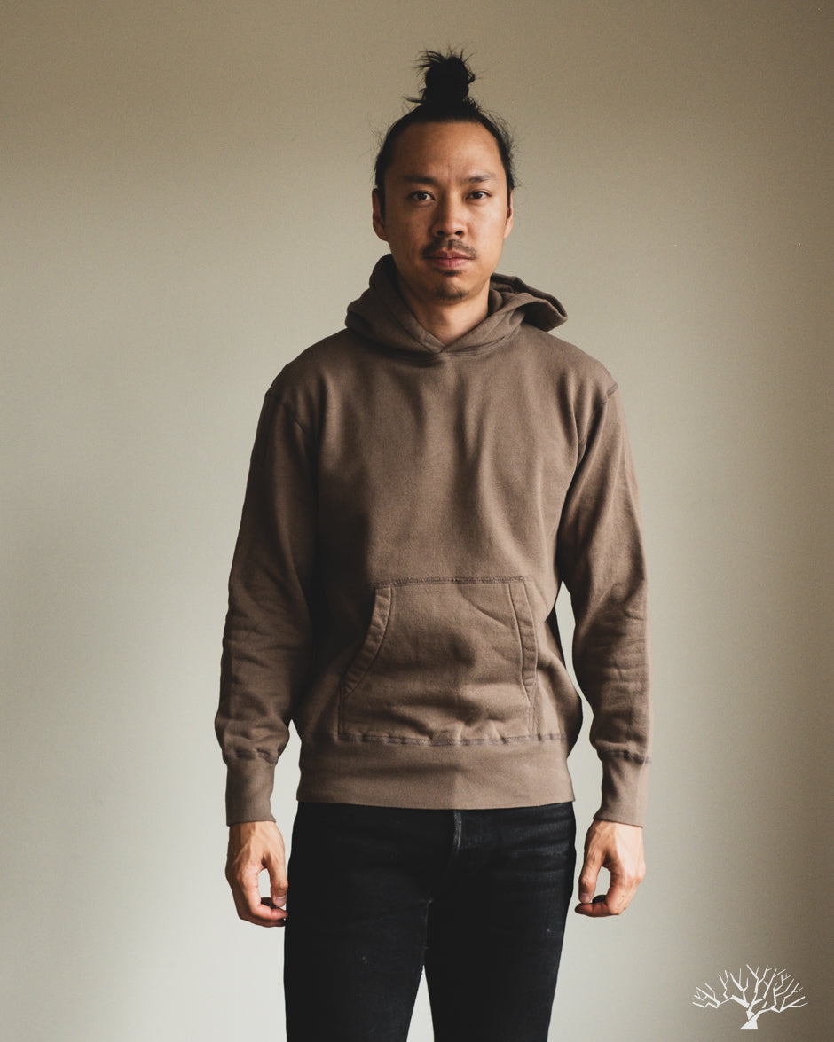 National Athletic Goods Organic Cotton Pullover Parka Sweatshirt - Choco