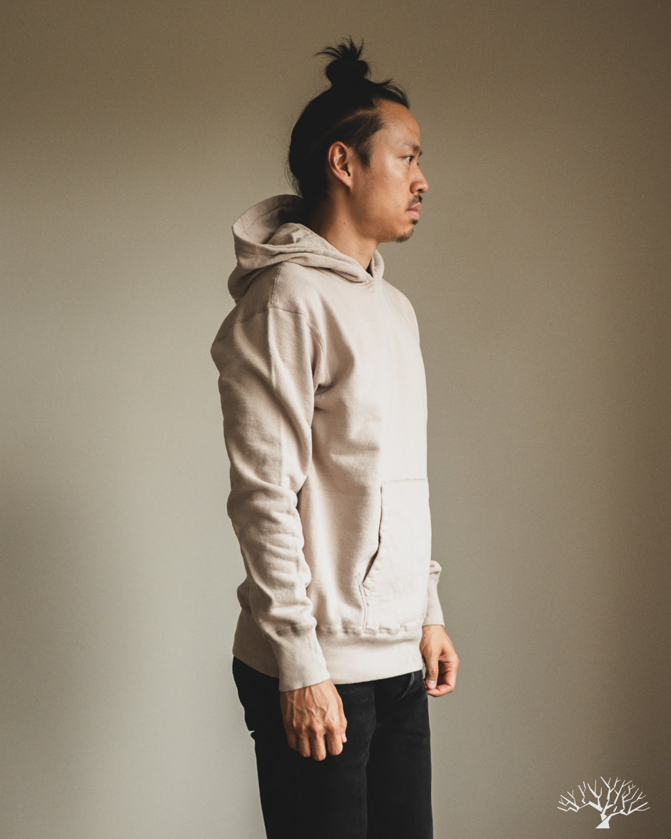 National Athletic Goods Organic Cotton Pullover Parka Sweatshirt - Taupe