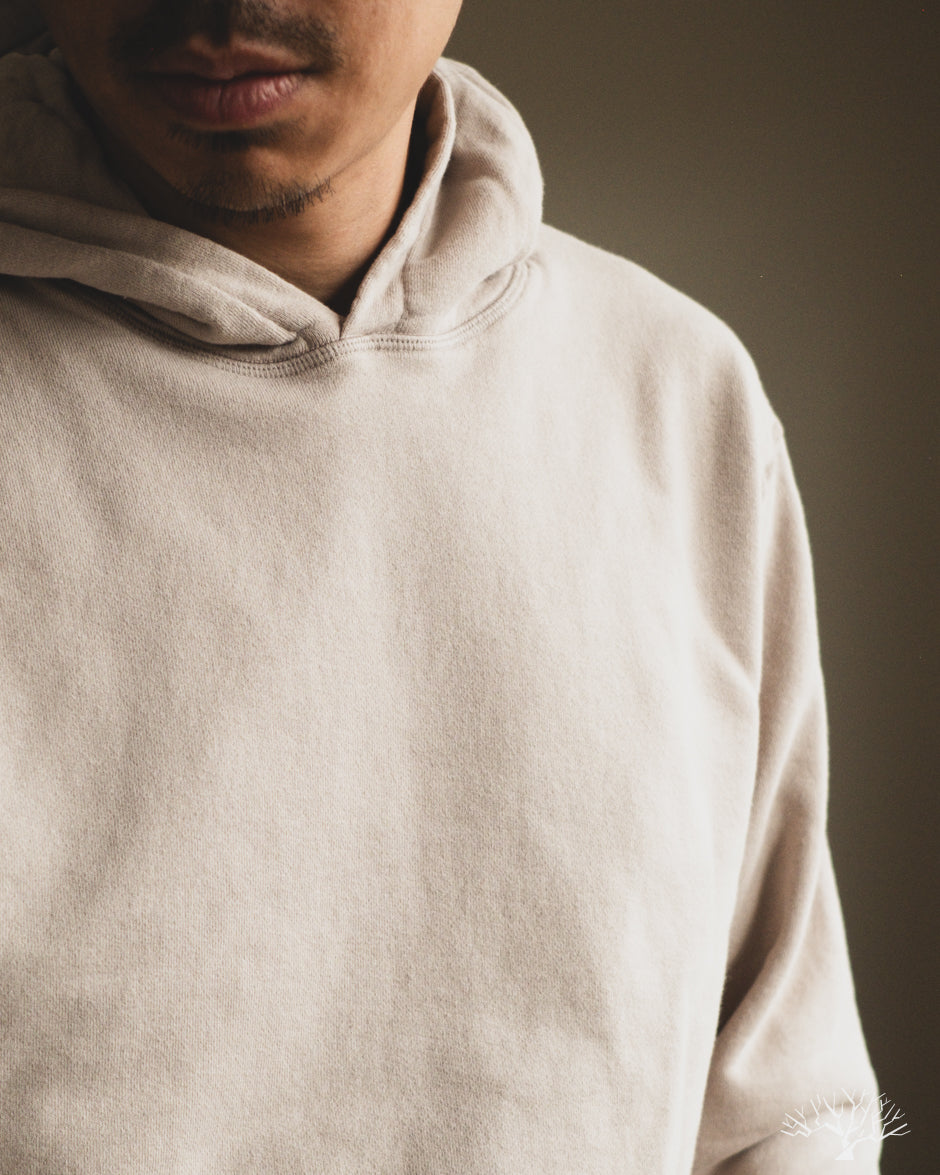 National Athletic Goods Organic Cotton Pullover Parka Sweatshirt - Taupe