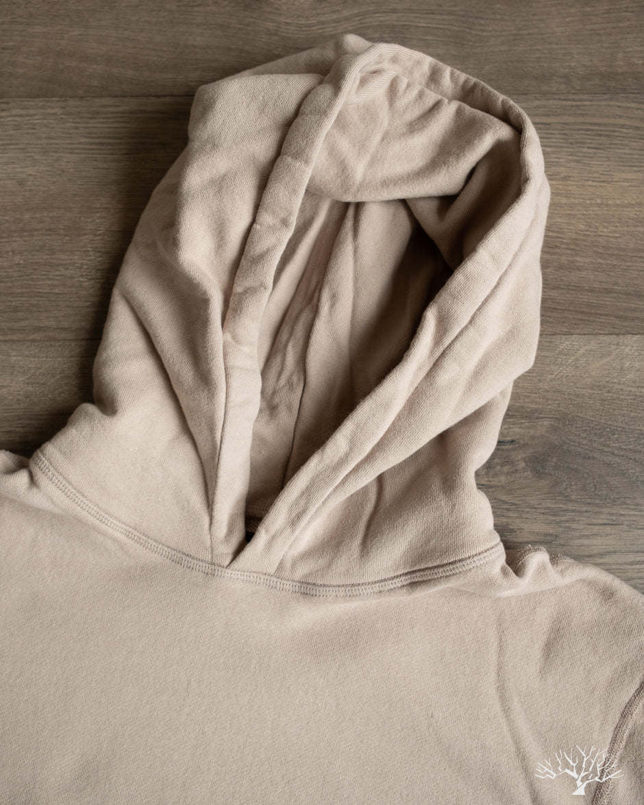 National Athletic Goods Organic Cotton Pullover Parka Sweatshirt - Taupe