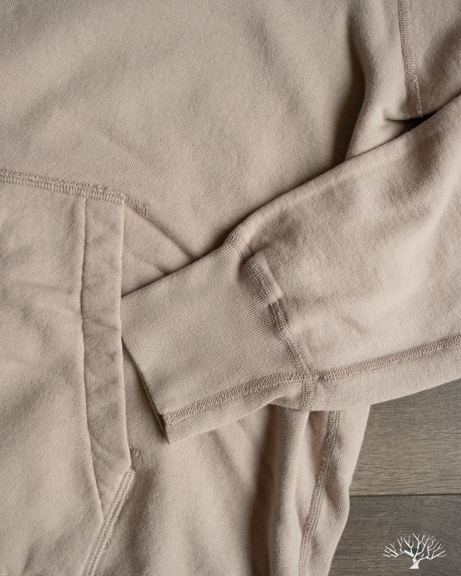 National Athletic Goods Organic Cotton Pullover Parka Sweatshirt - Taupe