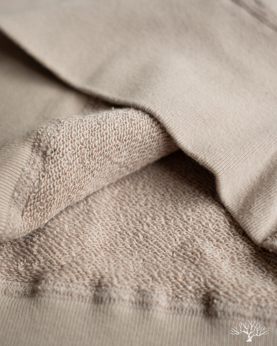 National Athletic Goods Organic Cotton Pullover Parka Sweatshirt - Taupe