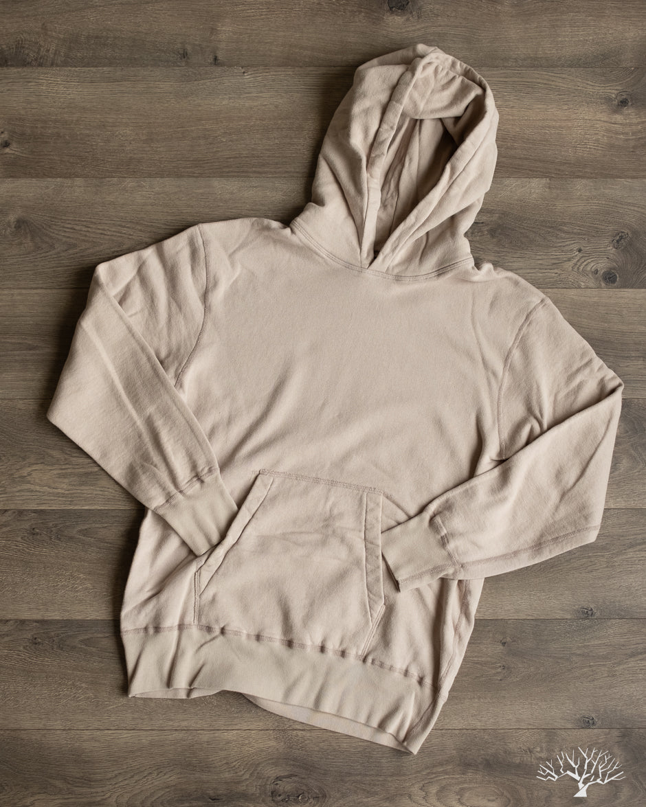National Athletic Goods Organic Cotton Pullover Parka Sweatshirt - Taupe
