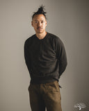  National Athletic Goods Organic Cotton Raglan Warm Up Sweatshirt - Black