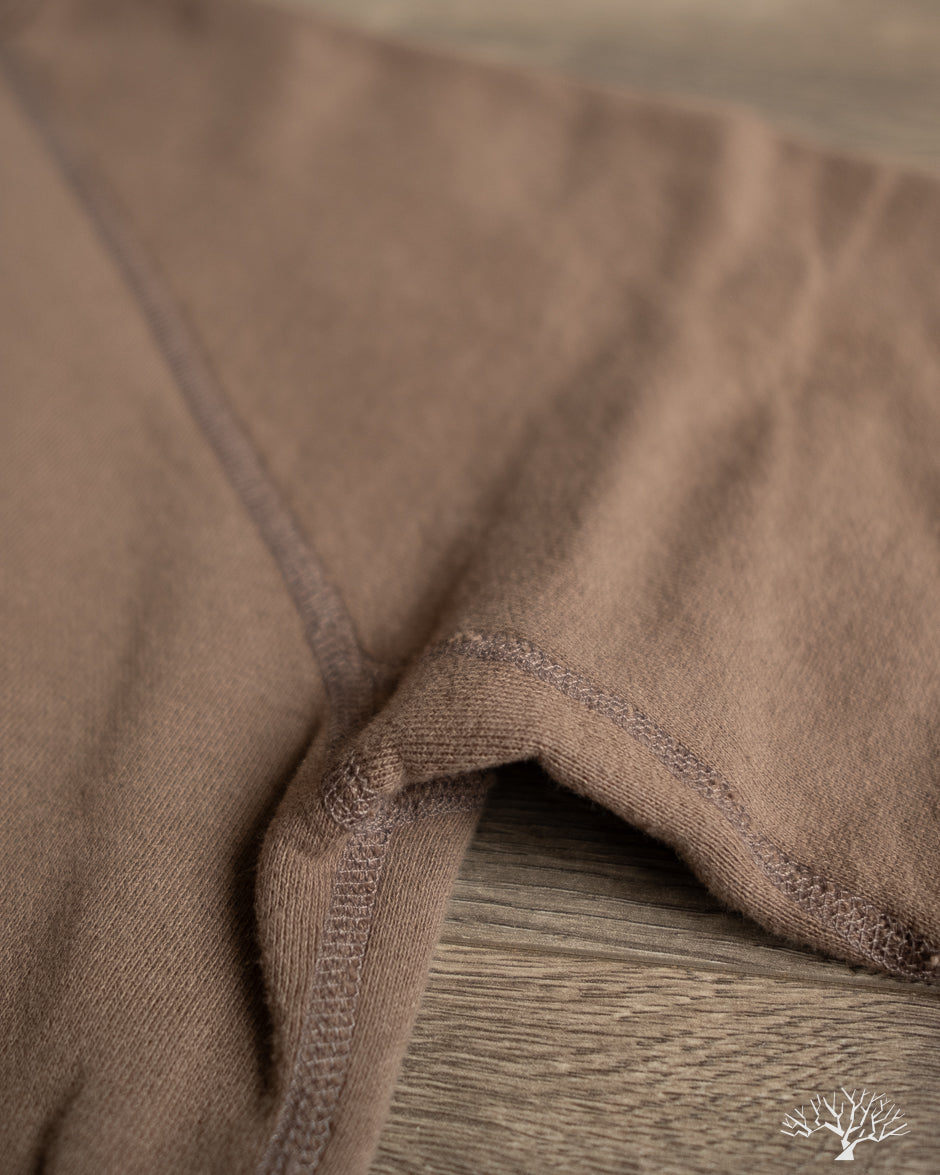 National Athletic Goods Organic Cotton Raglan Warm Up Sweatshirt - Choco