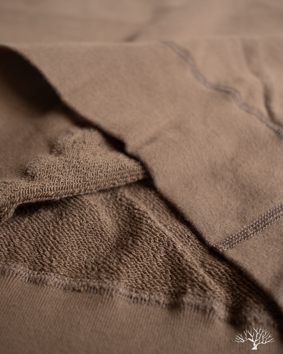 National Athletic Goods Organic Cotton Raglan Warm Up Sweatshirt - Choco