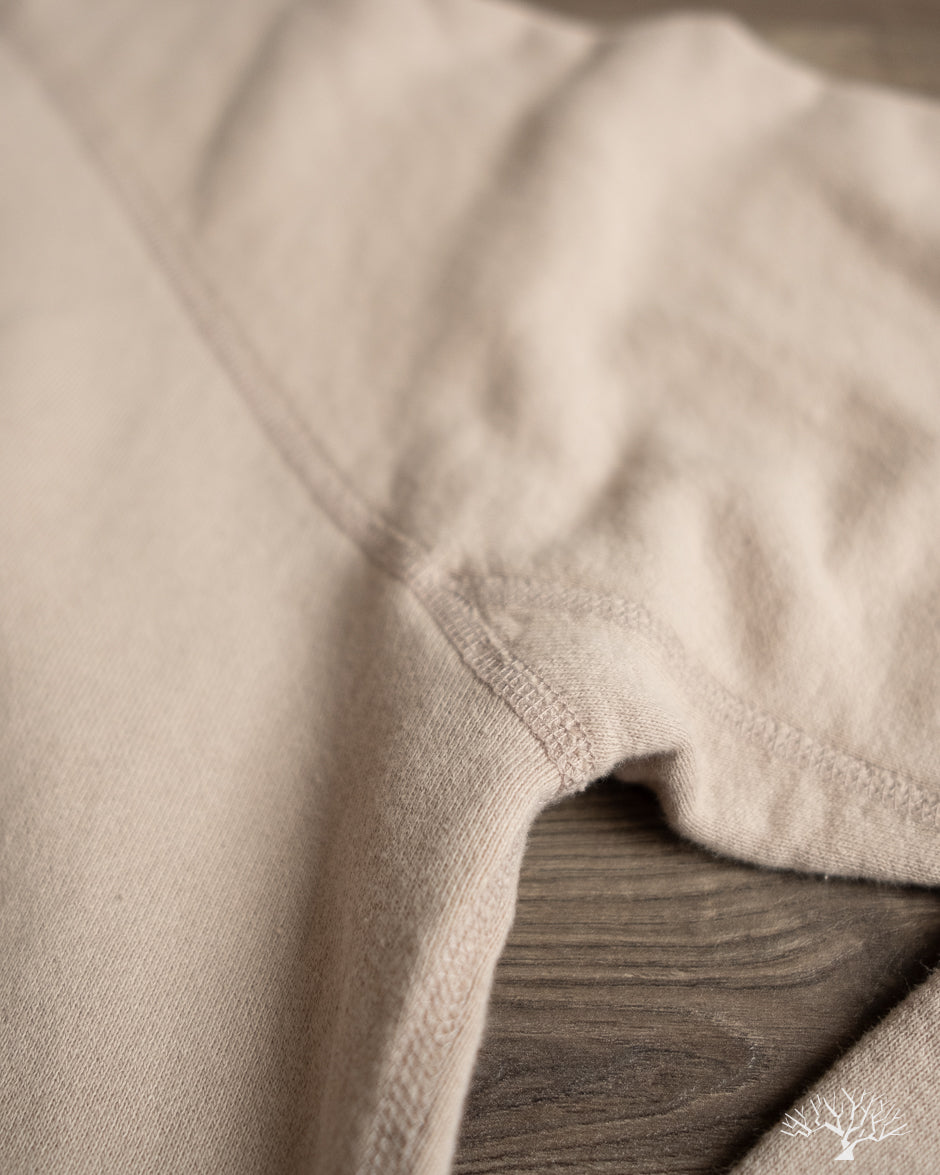 National Athletic Goods Organic Cotton Raglan Warm Up Sweatshirt - Taupe