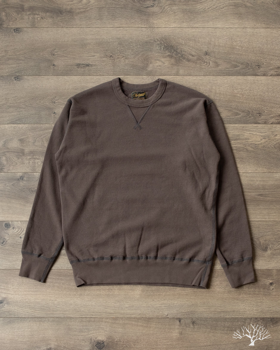 National Athletic Goods Organic Cotton Single-V Warm Up Sweatshirt - Black