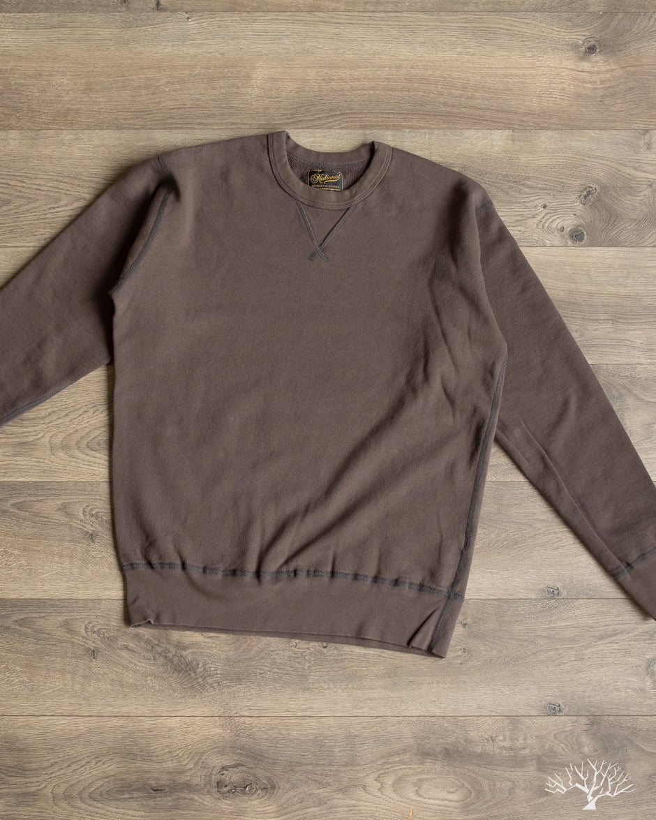 National Athletic Goods Organic Cotton Single-V Warm Up Sweatshirt - Black