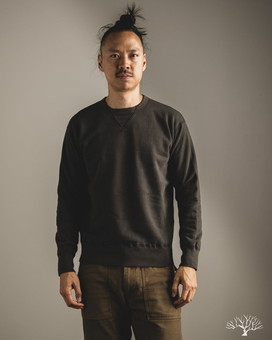 National Athletic Goods Organic Cotton Single-V Warm Up Sweatshirt - Black