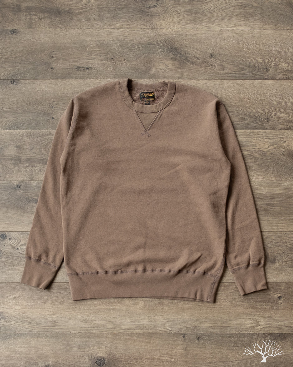 National Athletic Goods Organic Cotton Single-V Warm Up Sweatshirt - Choco