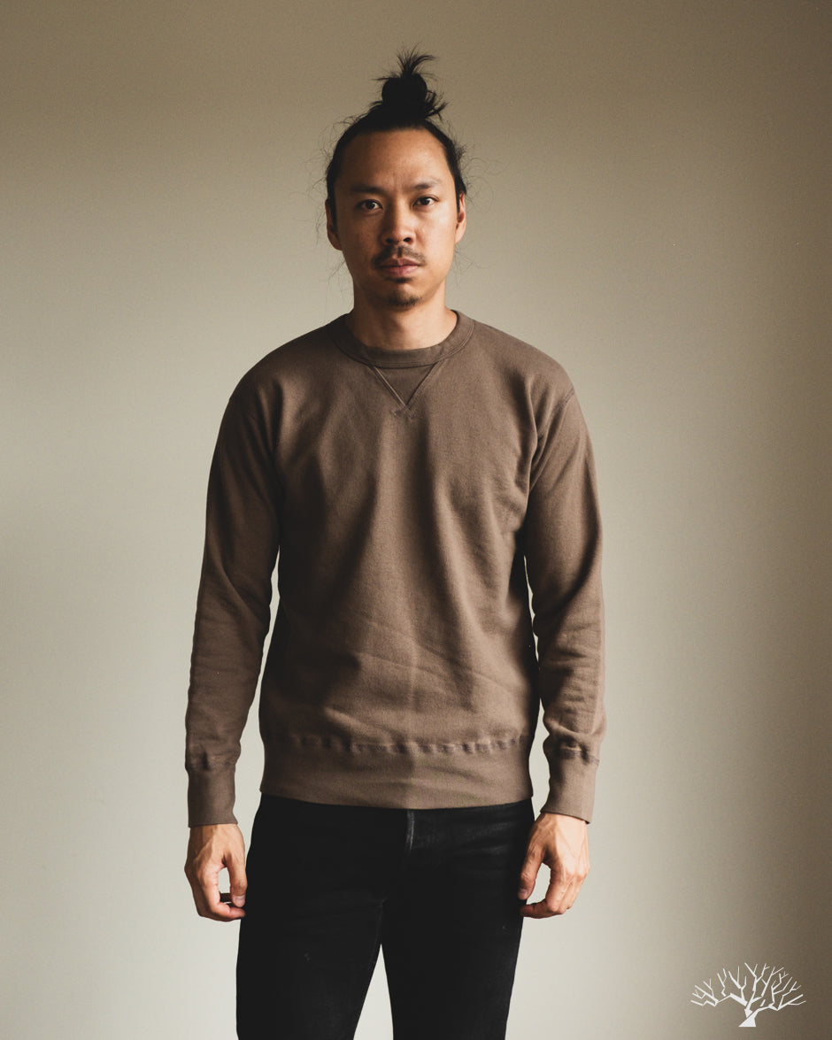 National Athletic Goods Organic Cotton Single-V Warm Up Sweatshirt - Choco