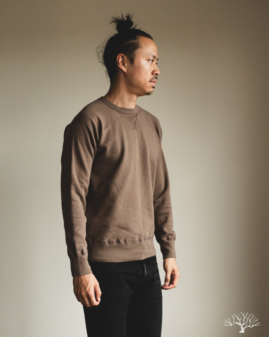 National Athletic Goods Organic Cotton Single-V Warm Up Sweatshirt - Choco