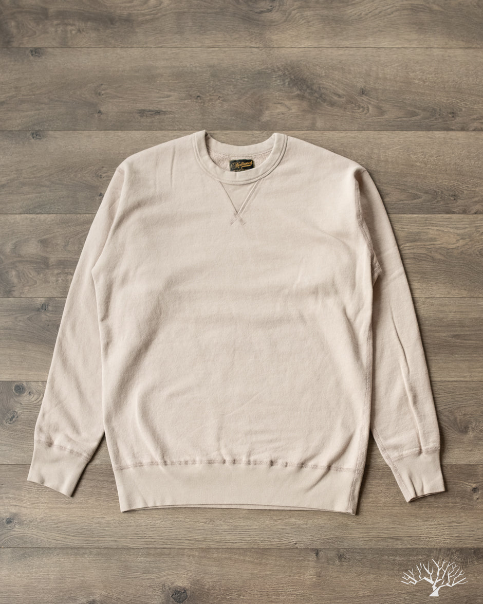 National Athletic Goods Organic Cotton Single-V Warm Up Sweatshirt - Taupe