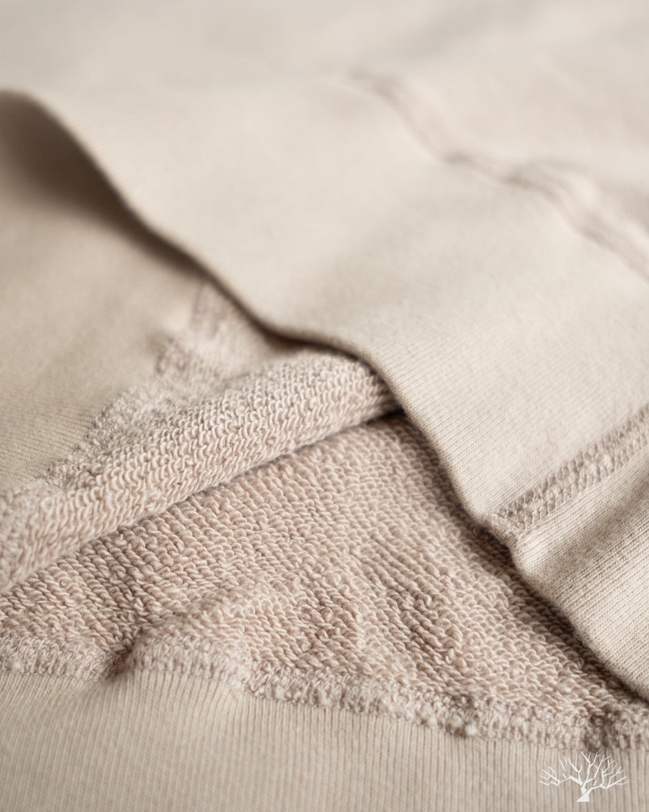 National Athletic Goods Organic Cotton Single-V Warm Up Sweatshirt - Taupe