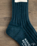 Nishiguchi Kutsushita Cashmere Ribbed Socks - Boston Bag